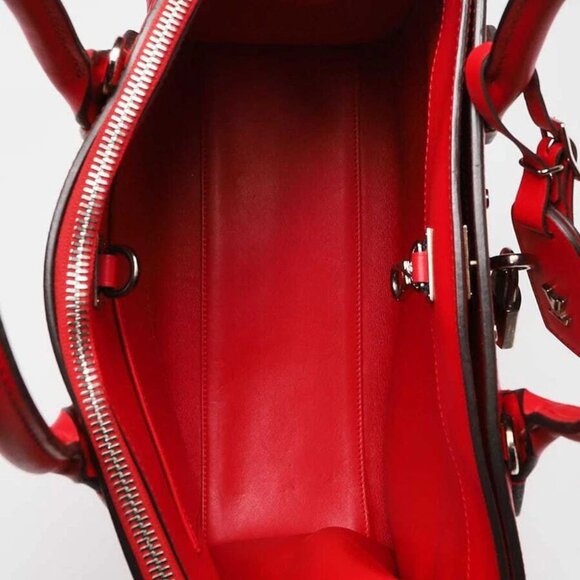 Louis Vuitton Red Smooth Leather City Steamer MM Bag - Picture 5 of 12
